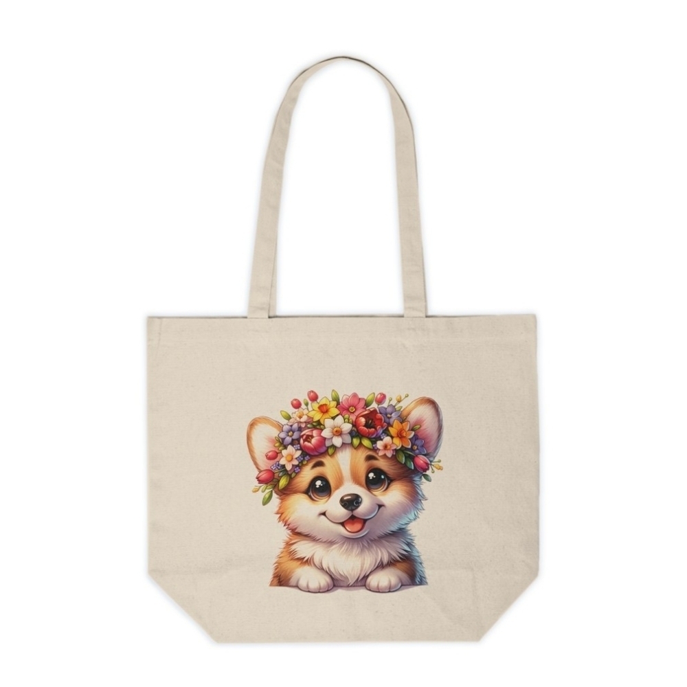 Corgi Custom Canvas Tote Bag